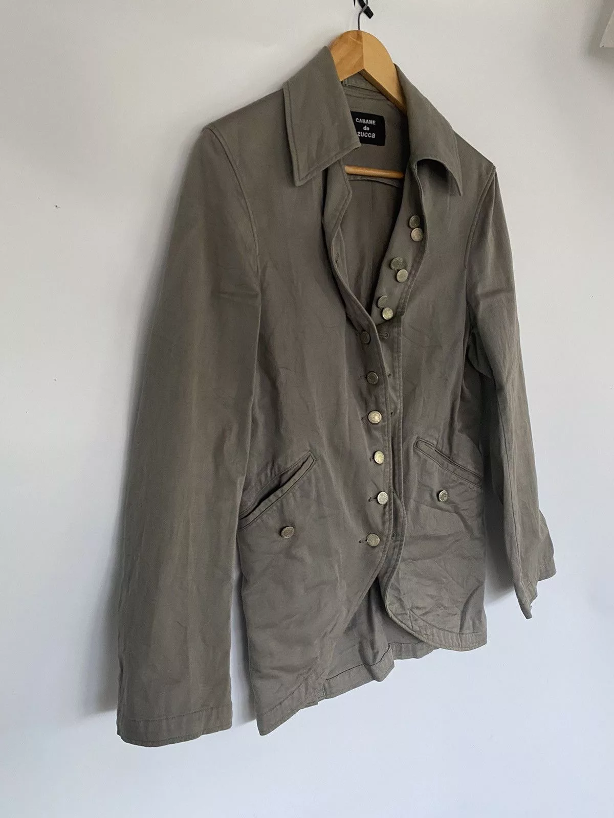 CABANE de ZUCCa Jackets CABANE de ZUCCa Cabana De Zucca Ladies Button up Jacket Gray