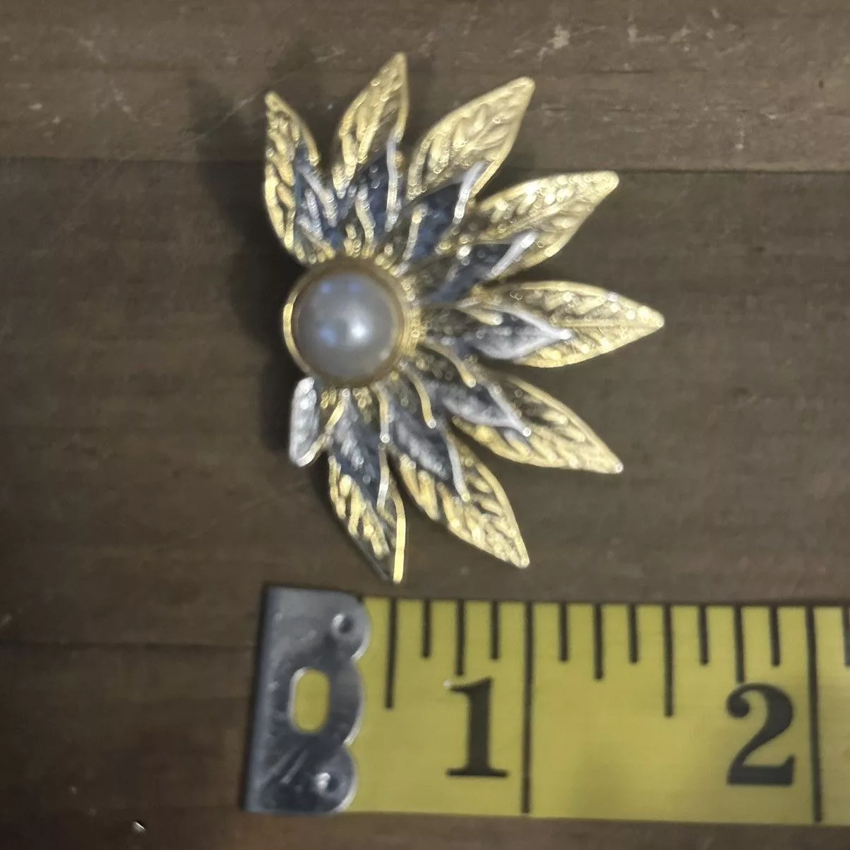 Other Earrings Other Two tone halved sunflower post earrings Silver