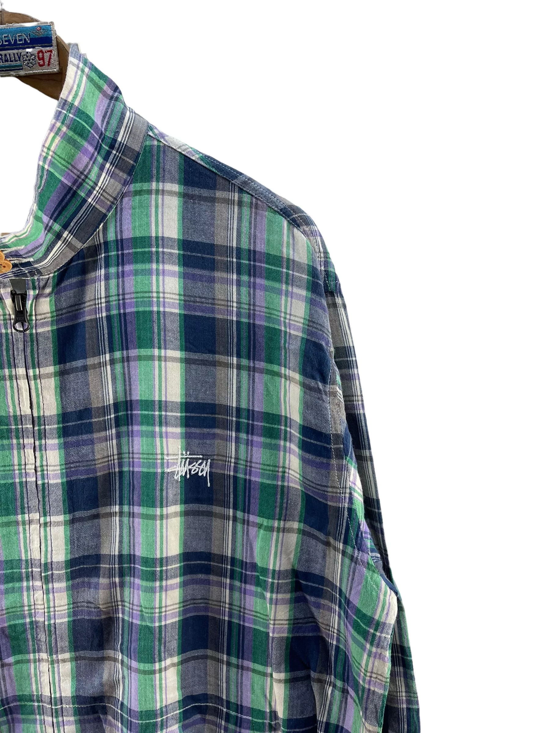 Stussy Jackets Stussy Plaid Cotton Jacket Multi