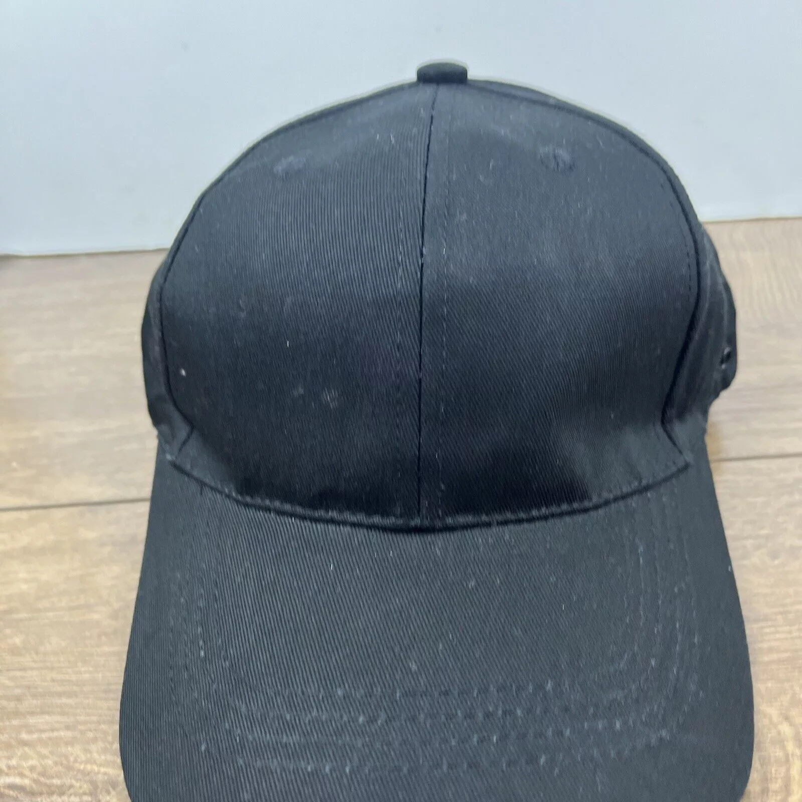 Other Hats Other Plain Black Baseball Hat Blank Black Hat Adjustable Adult Si