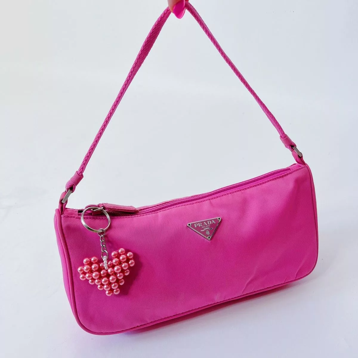 Prada Bags Luggage PRADA PINK NYLON BAG