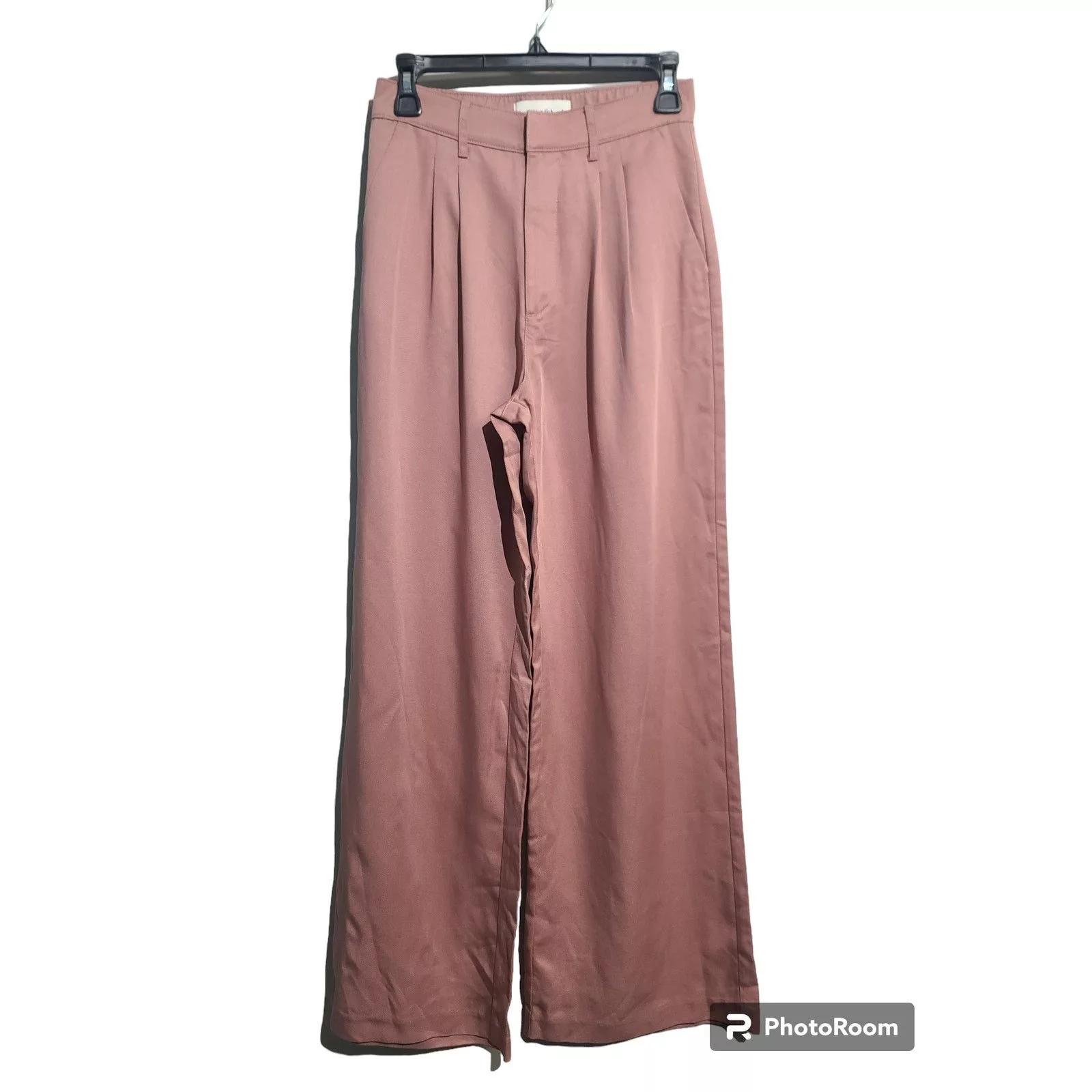 Abercrombie & Fitch Pants Abercrombie & Fitch Tailored Lightweight Drapey Wide Leg Pink