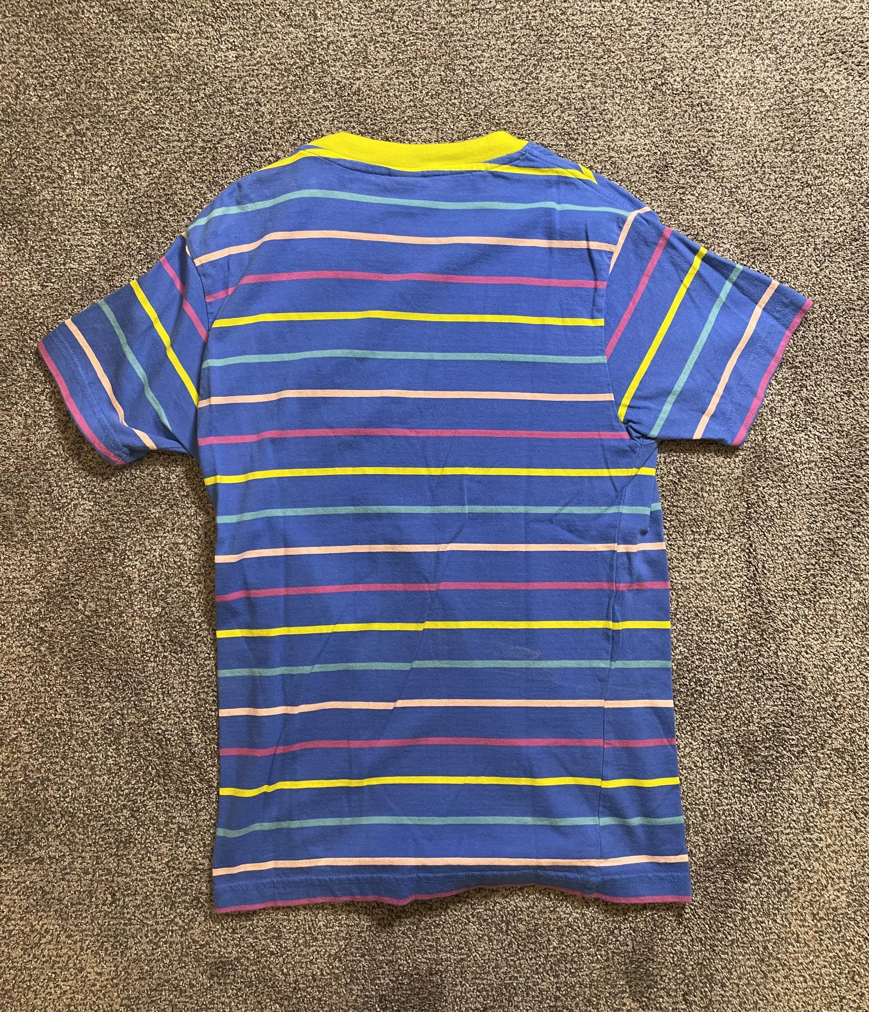 Odd Future Short Sleeve T Shirts Odd Future Blue Green Striped Tee Multi