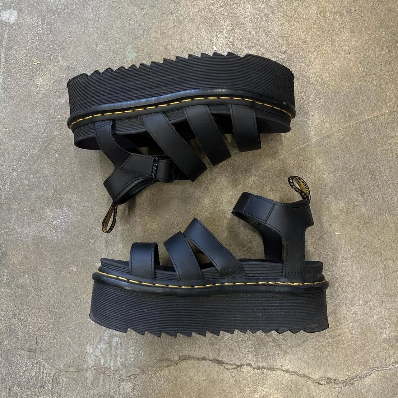 Dr. Martens Sandals Y2K Womens Dr. Martens Chunky Blaire Platform Sandal Size 8 Black