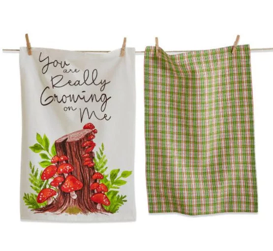 Growing On Me Dishtowel 2 Set