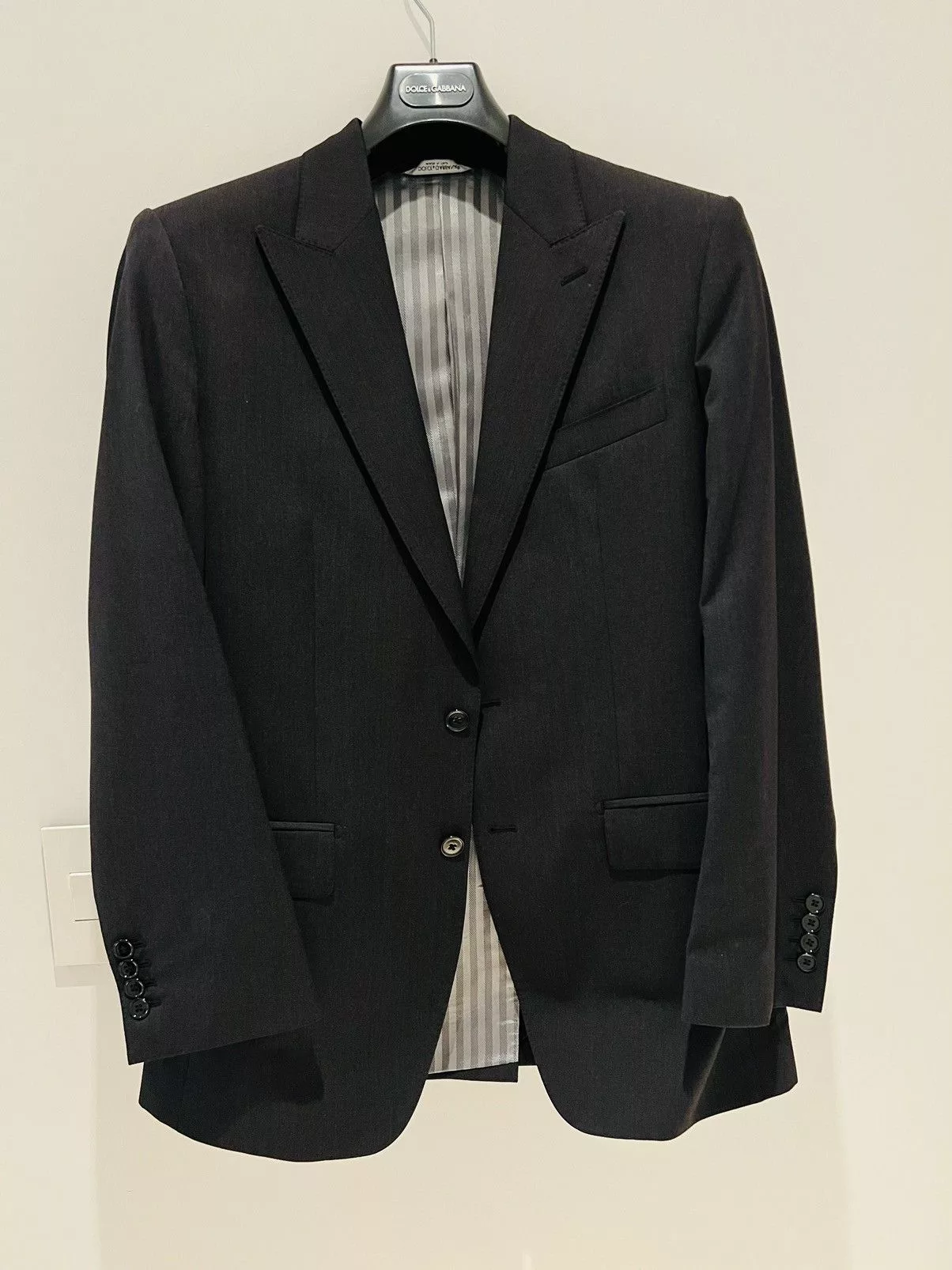 Dolce & Gabbana Blazers Dolce & Gabbana Wool Jacket Gray
