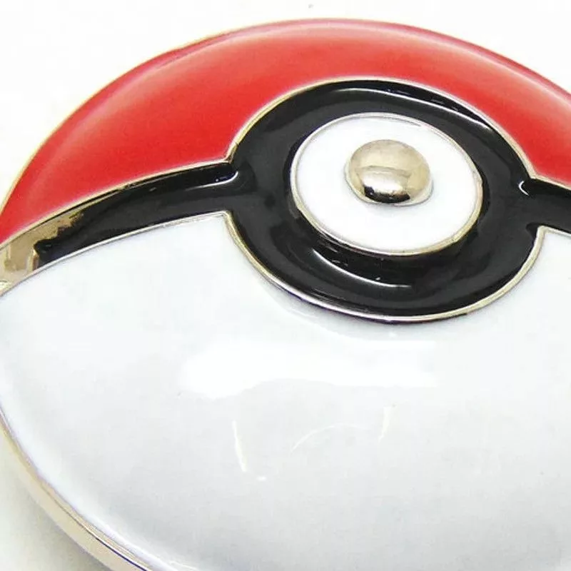 Pokemon Belts Pokemon × Vintage Pokémon Belt Buckle Red