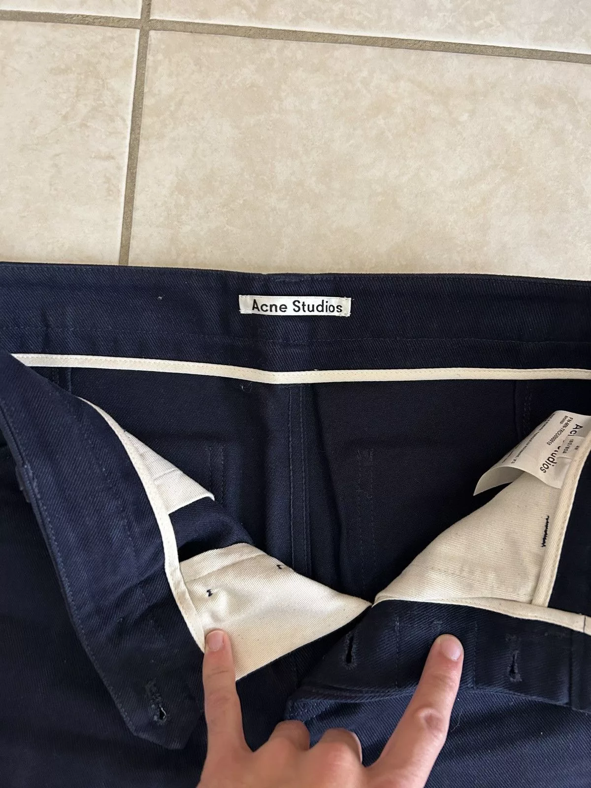 Acne Studios Casual Pants Acne Studios work pants Blue