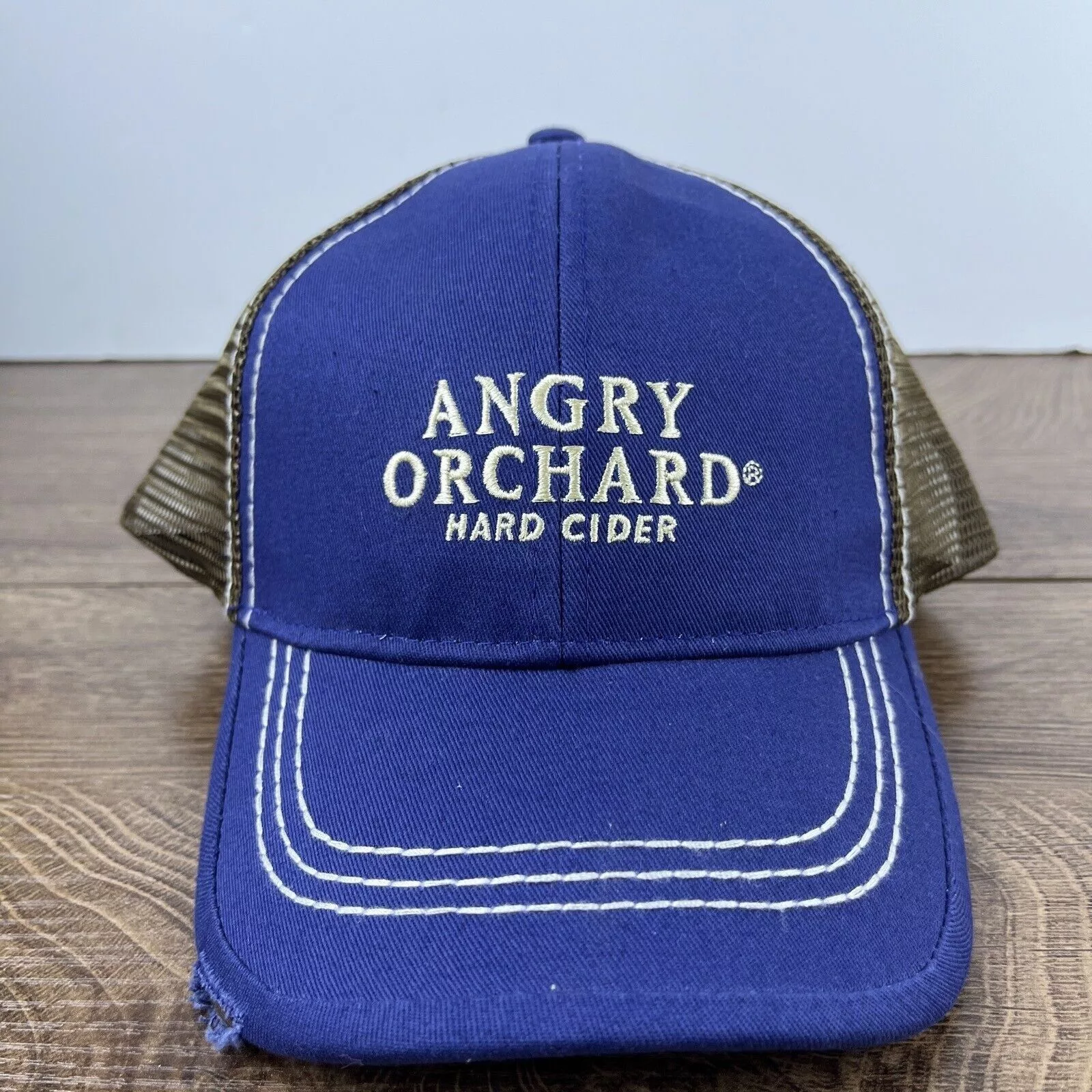 Other Hats Other Hard Cider Hat Angry Orchard Blue Adjustable Hat Snapback Ad