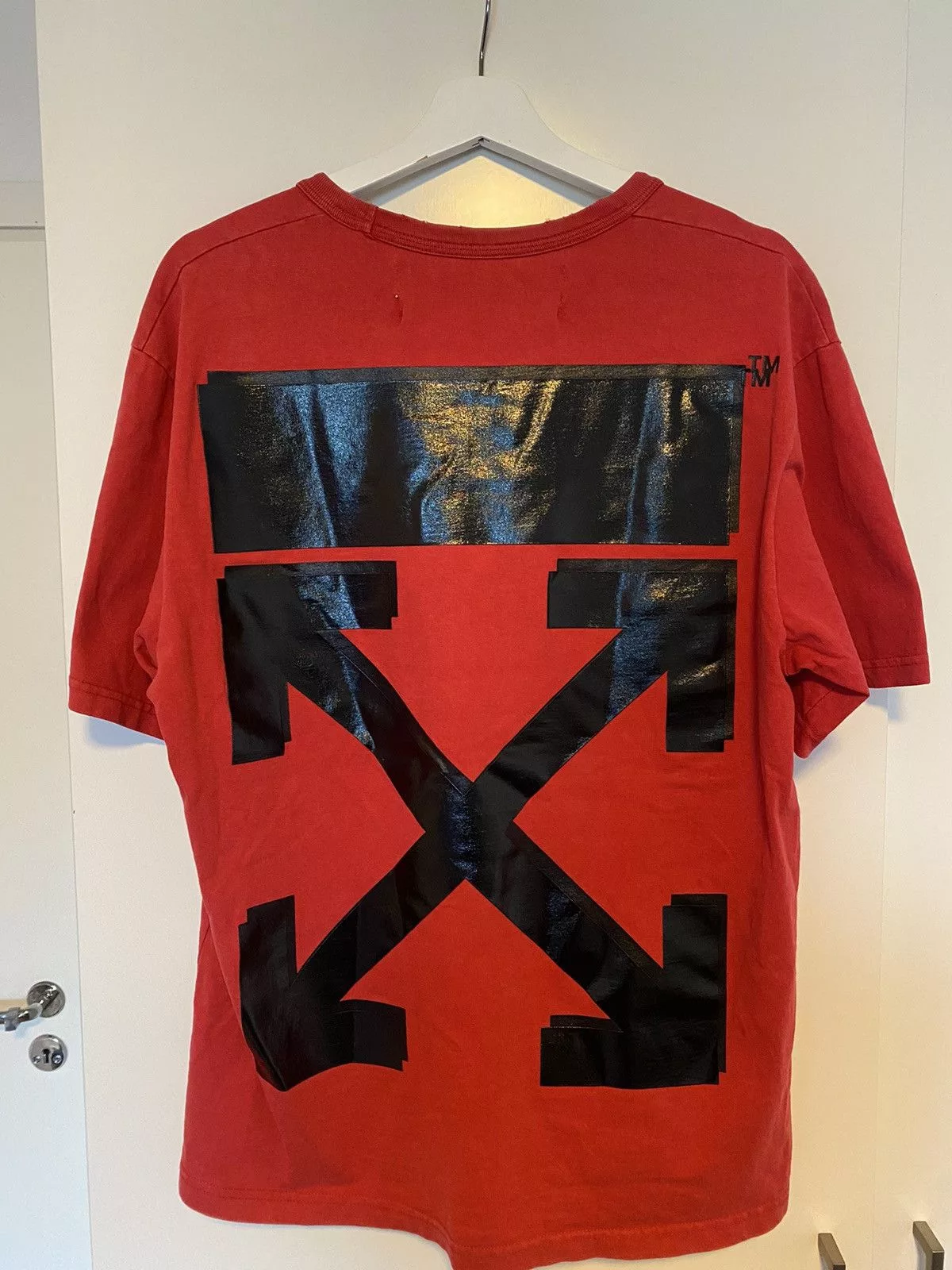Champion Short Sleeve T Shirts Champion × Off-White Champion x Off-white t shirt Red