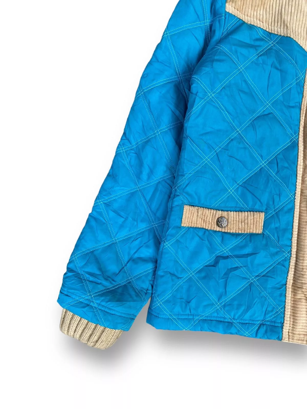 Quiksilver Light Jackets Quiksilver VINTAGE ROXY QUICKSILVER HOODIE DOWN JACKET. #C7 Blue