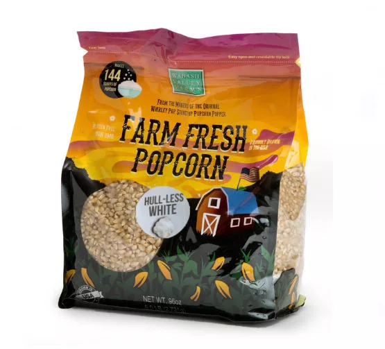 6 Lb  Hull-less Baby White Popcorn