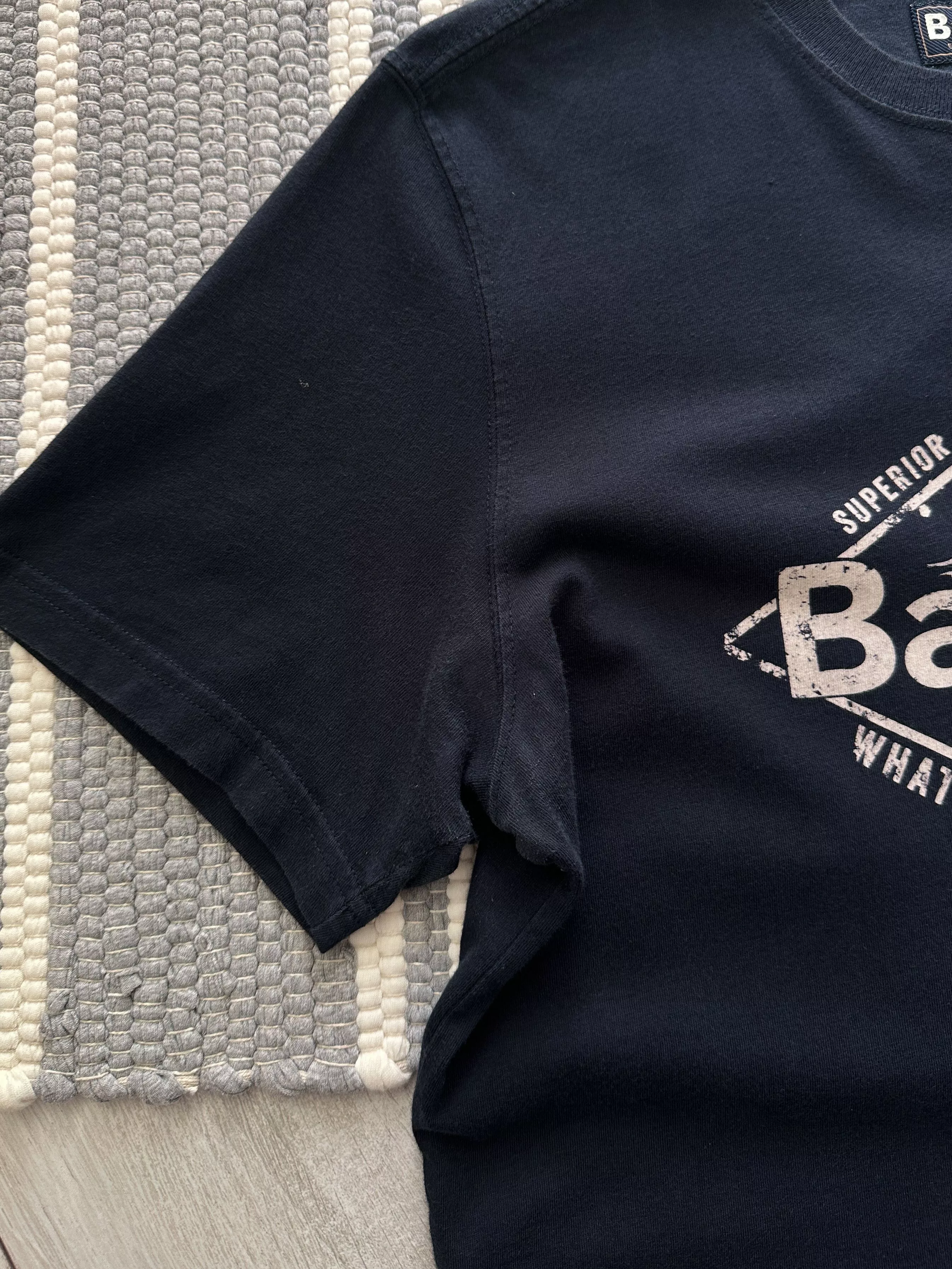 Barbour Short Sleeve T Shirts Barbour Logo Tee Shirt Blue