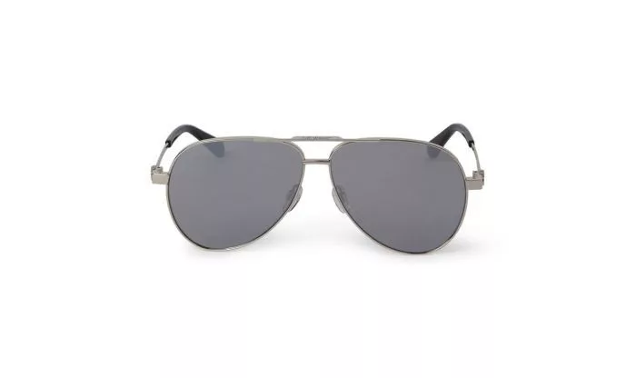Off-White Sunglasses NEW OFF-WHITE OERI122S24MET0017272 Ruston L Silver Mirror