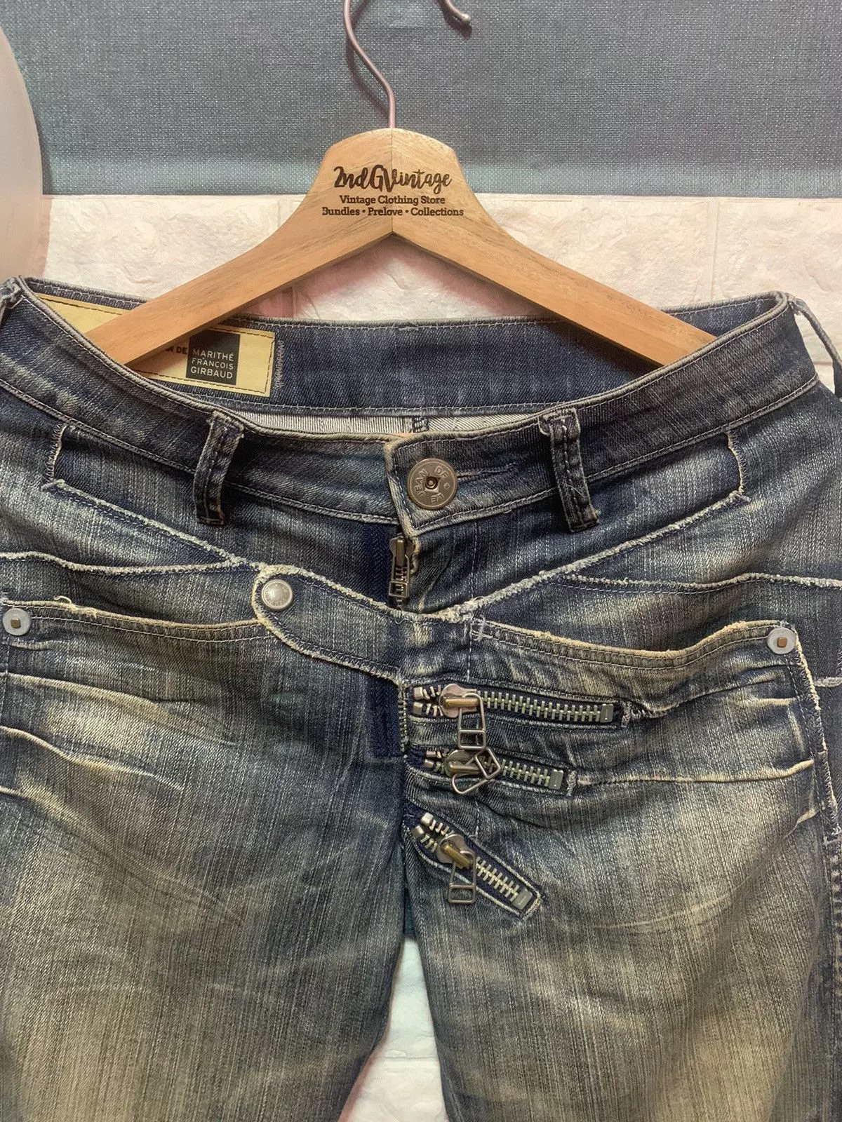 Designer Denim Designer × Marithe + Francois Girbaud RARE!! Denim Pants Marithe Francois Gitbaud Blue