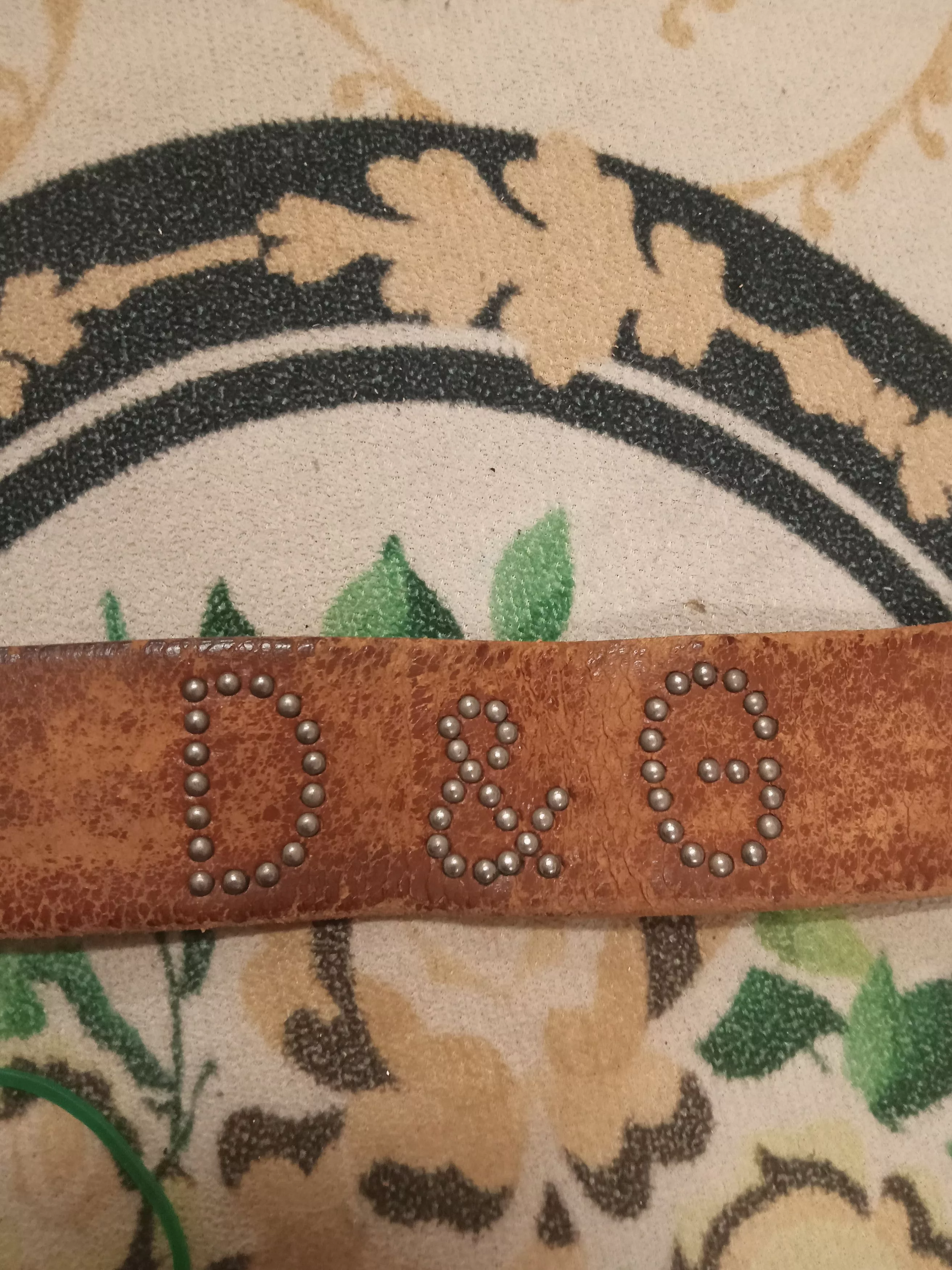 Dolce & Gabbana Belts Vintage Dolce & Gabbana Rare Studs Leather Belt Brown