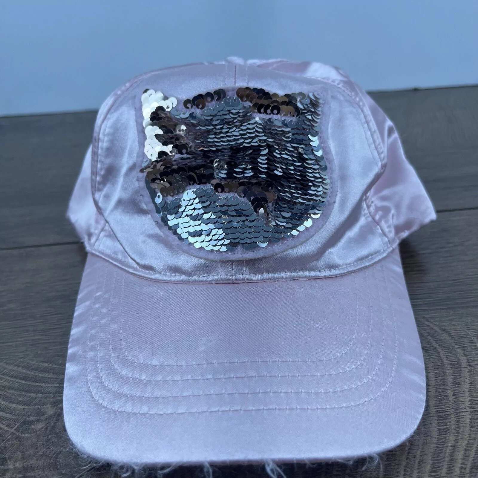 Other Hats Other Cat Face Hat Glitter Hat Pink Cap Adjustable Pink Adult Size