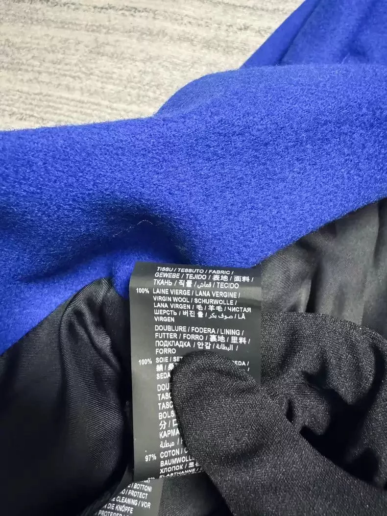 Saint Laurent Paris Light Jackets Saint Laurent Paris Saint Laurent 21FW poster Klein blue suit