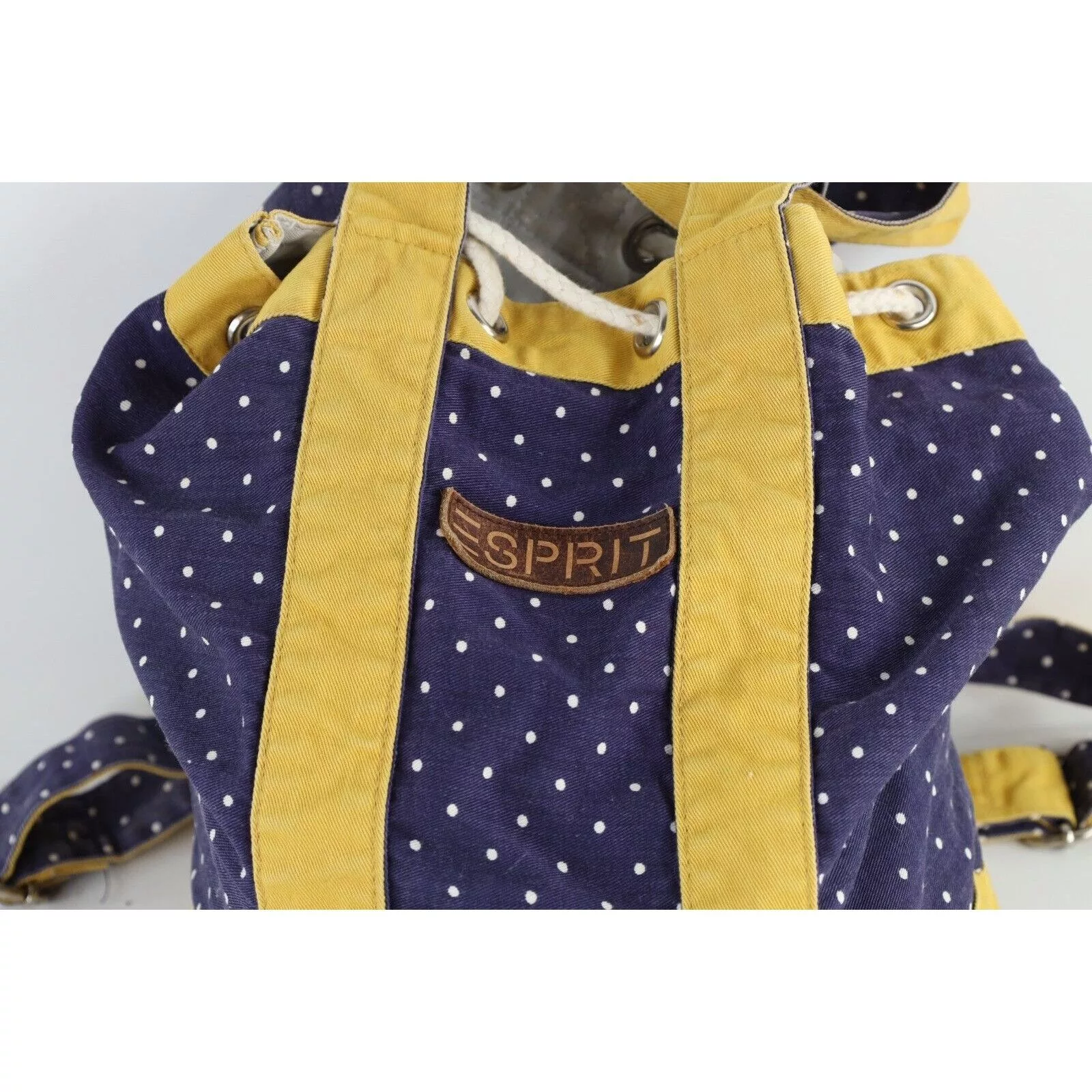 Esprit Backpacks Esprit × Vintage Vintage 90s Esprit Distressed Polka Dot Top Loader Backpack Multi
