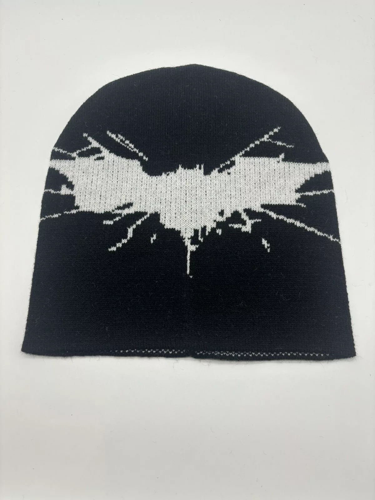 Japanese Brand Hats Japanese Brand × Vintage O9 - Bat Knitted Beanie Black Streetwear