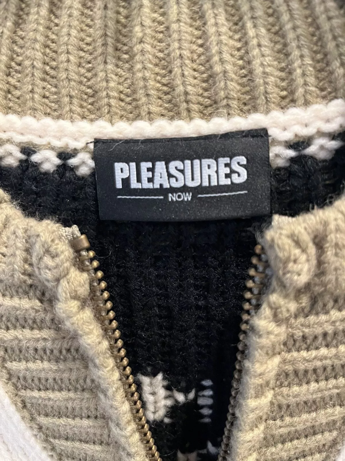 Pleasures Light Jackets Pleasures Skull Cardigan Beige