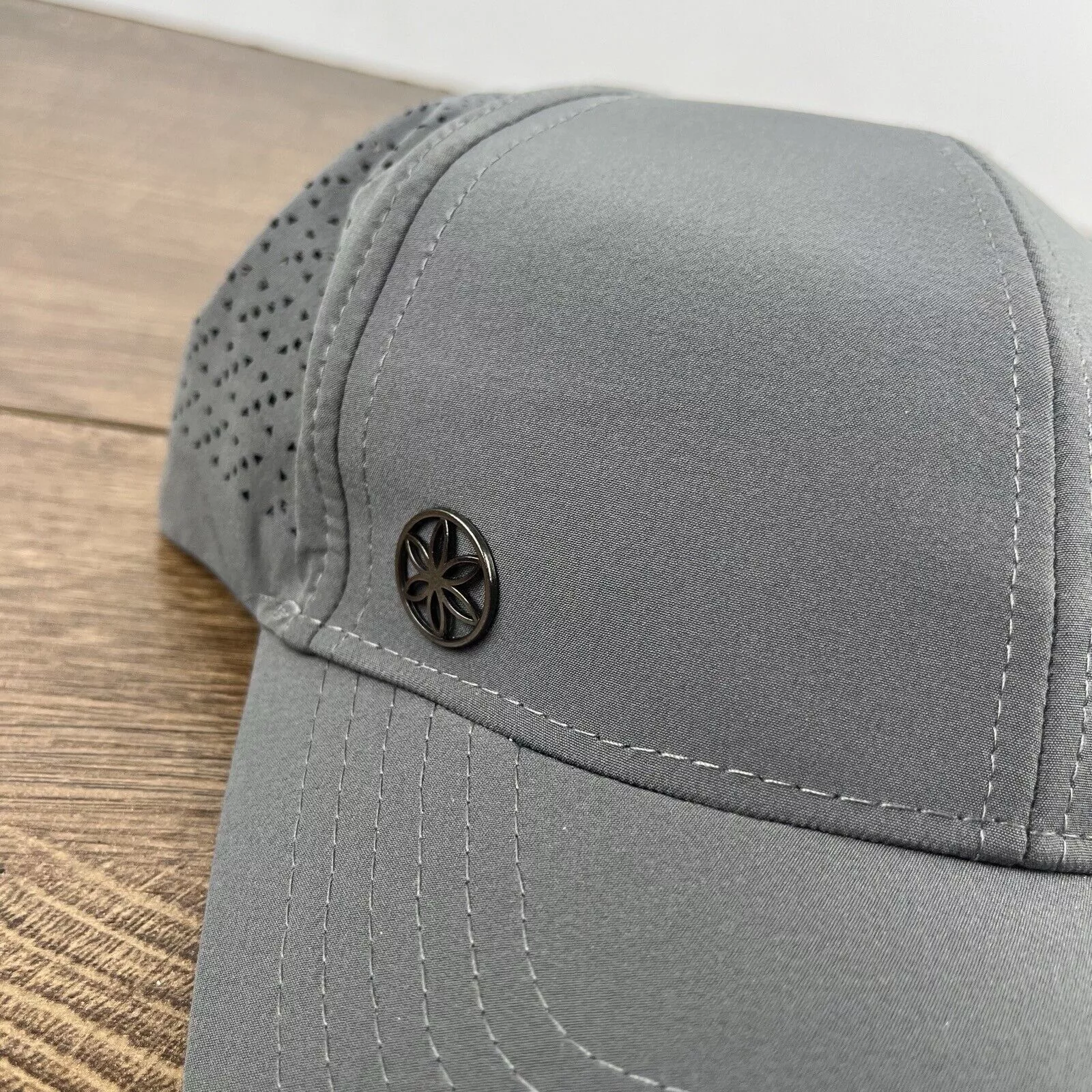 Other Hats Other Gray Athletic Hat Running Cap Hat Gray Hat Adjustable Hat Gr
