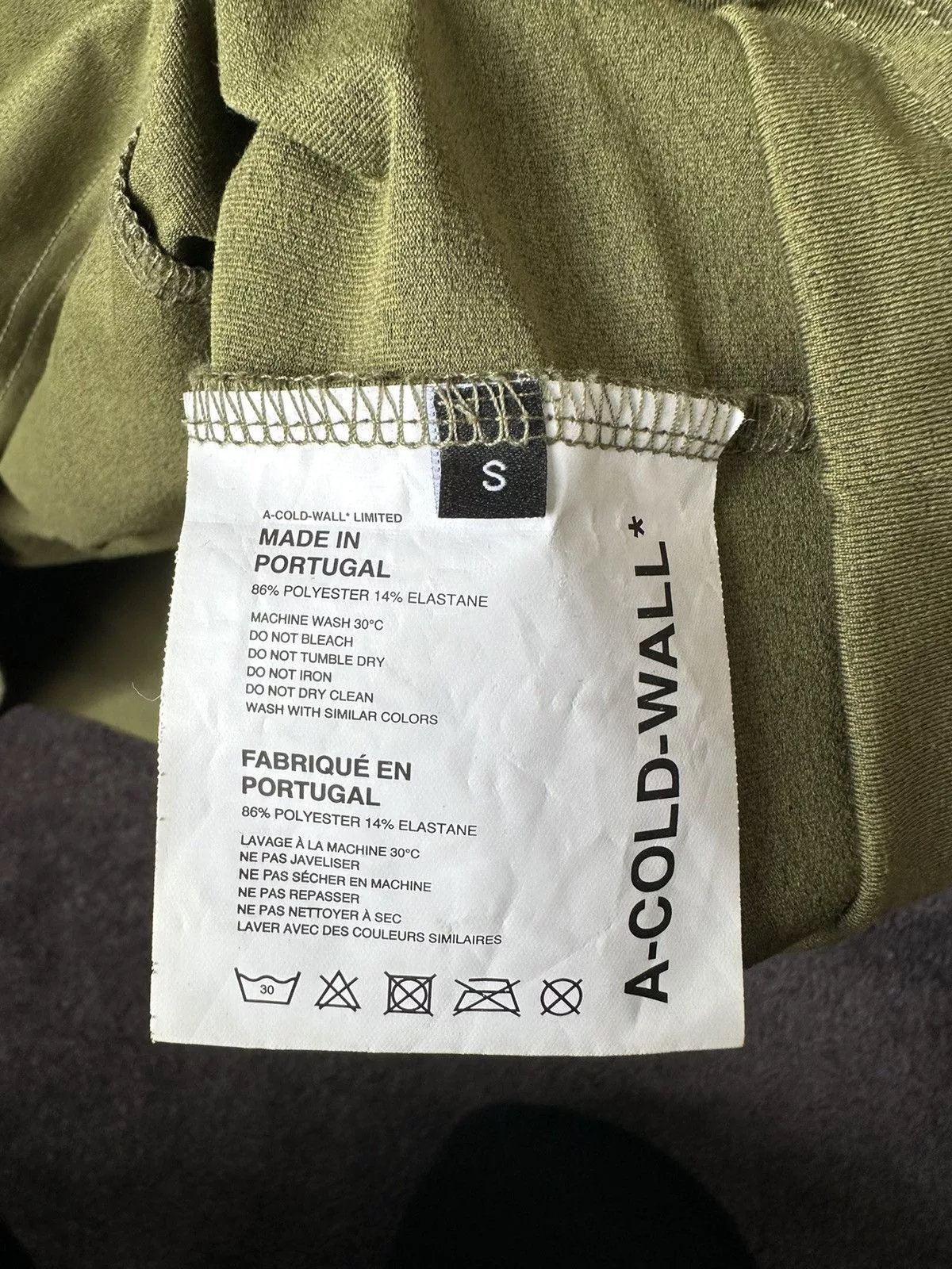 A-COLD-WALL* Short Sleeve T Shirts A-COLD-WALL* A Cold Wall Panel T-shirt Green