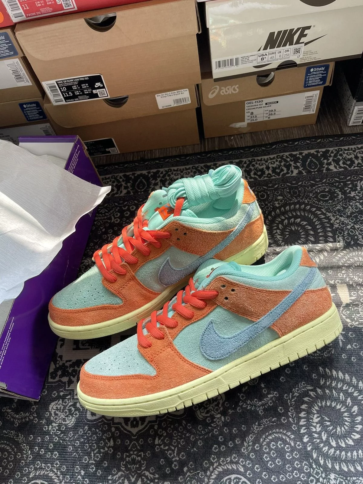 Nike Low Top Sneakers Nike Dunk Low ‘Orange Emerald Rise’