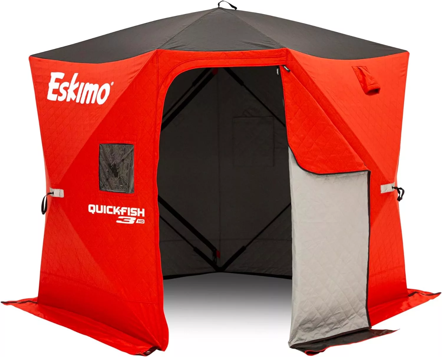 Eskimo QuickFish 3HD Pop-Up Portable Ice Fishing Shelter Insulated Three Person 46075