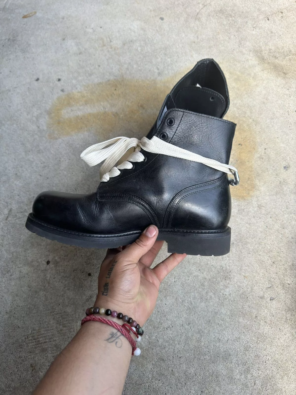 Other Boots Other 1980s Vintage Leather Combat Ankle Boots Black