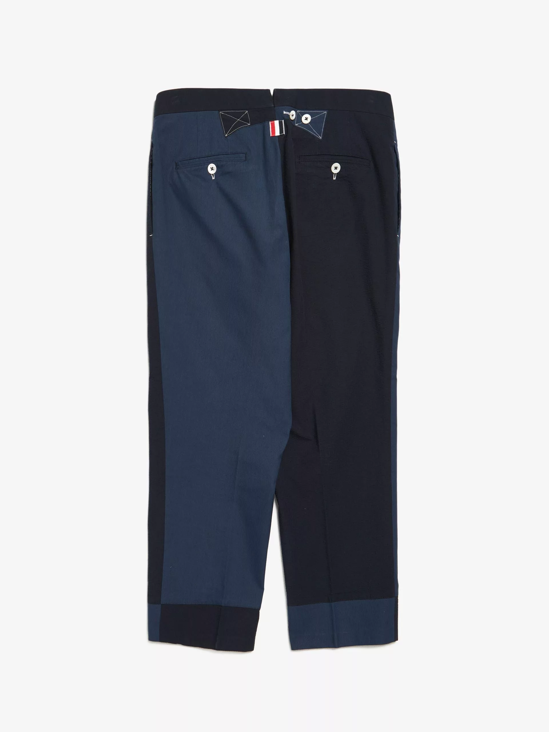 Thom Browne Casual Pants Thom Browne Navy Color Block Pants Blue
