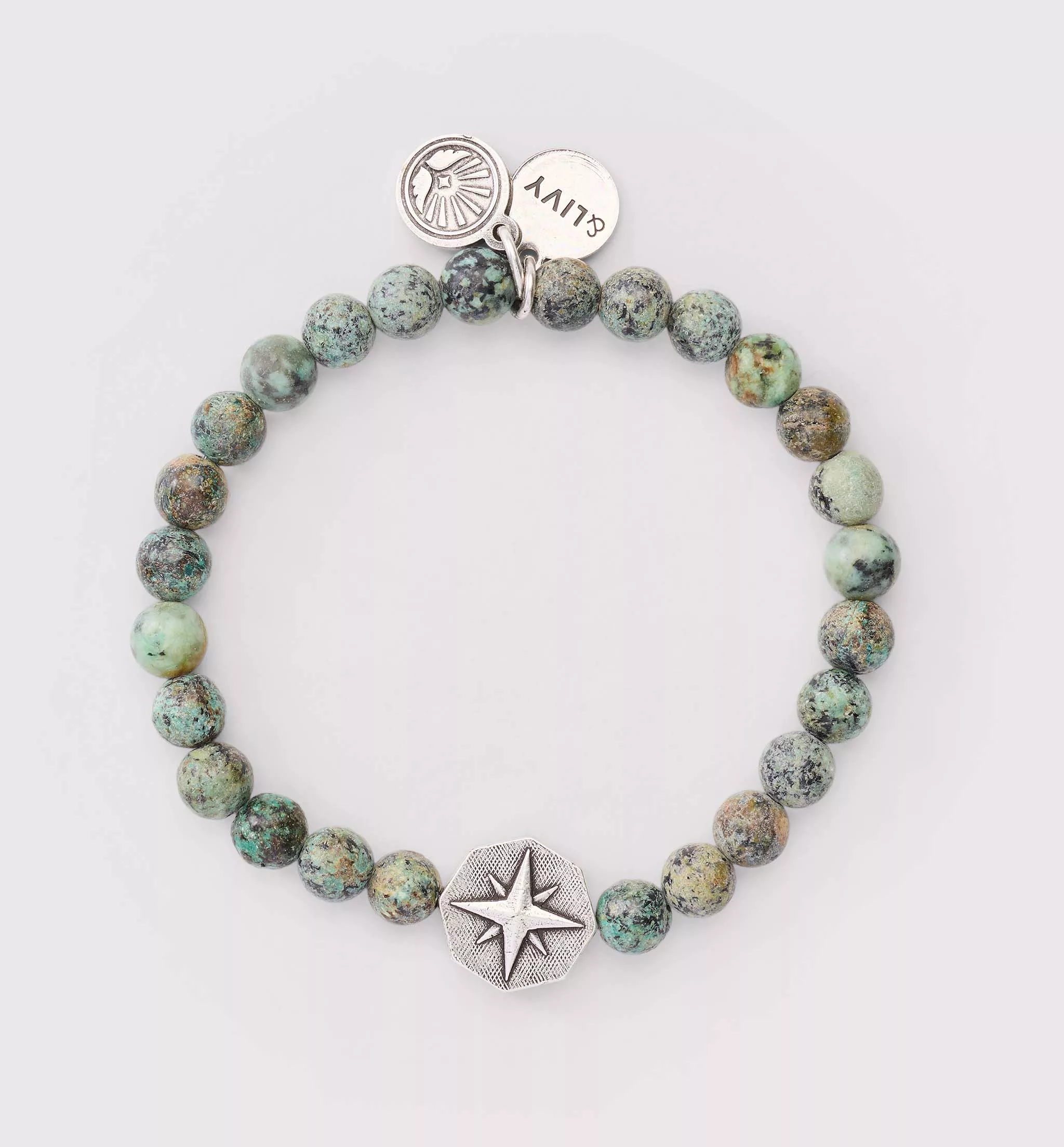 Divine Guidance African Turquoise Stretch Bracelet
