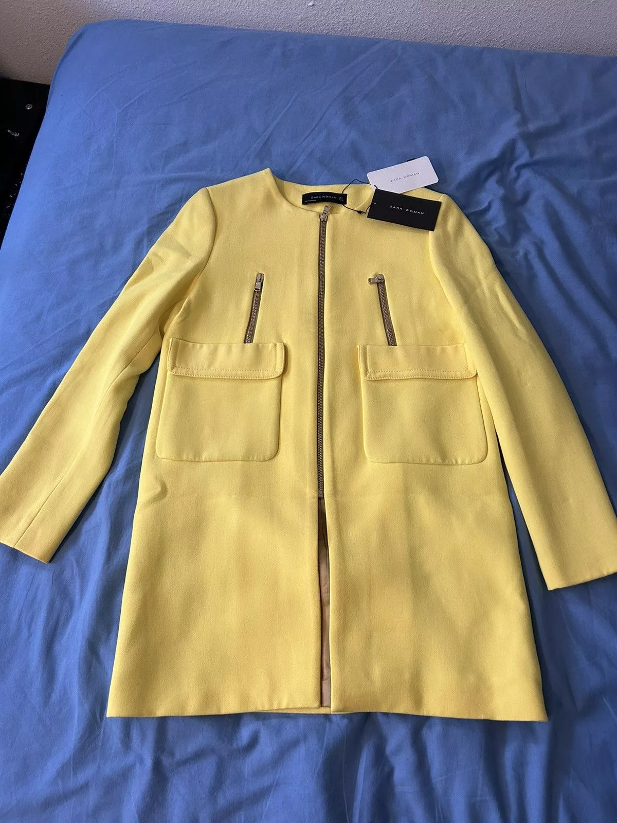 Zara Coats zara yellow coat