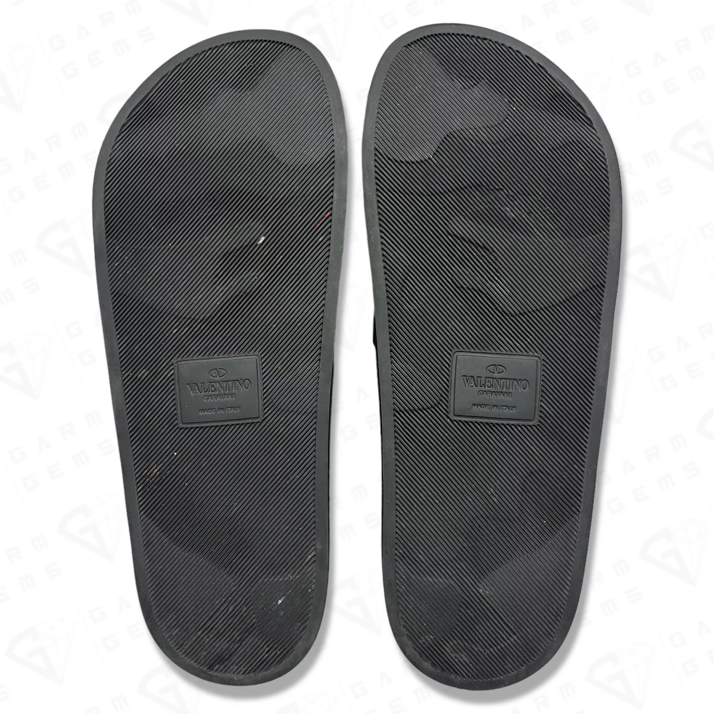 Valentino Slip Ons Valentino Camo Sliders Black