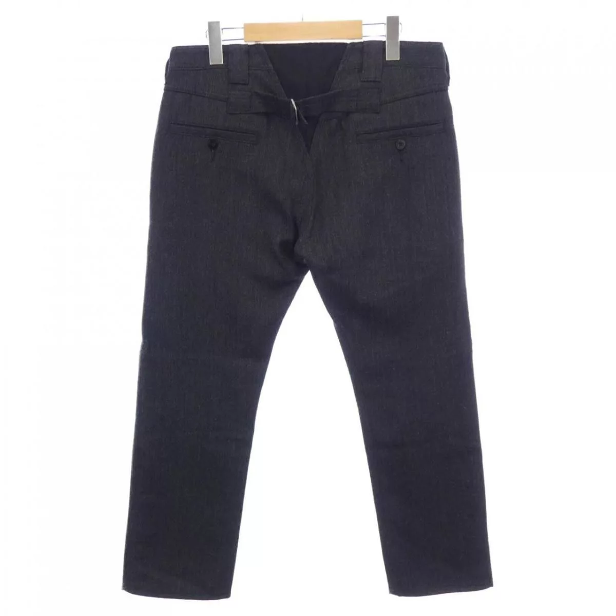 Junya Watanabe Cropped Pants Herringbone Wool Black
