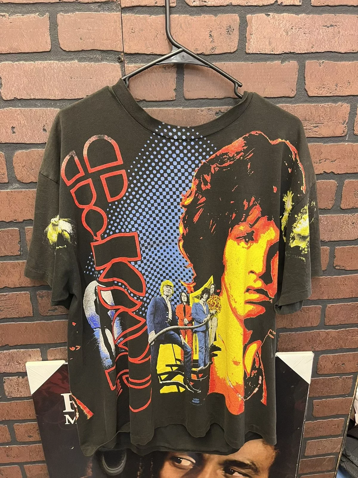 Vintage Short Sleeve T Shirts Vintage The Doors Tee Black