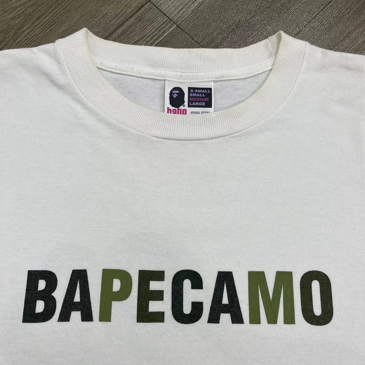 Bape Short Sleeve T Shirts BapeCamo Tee (2006) White