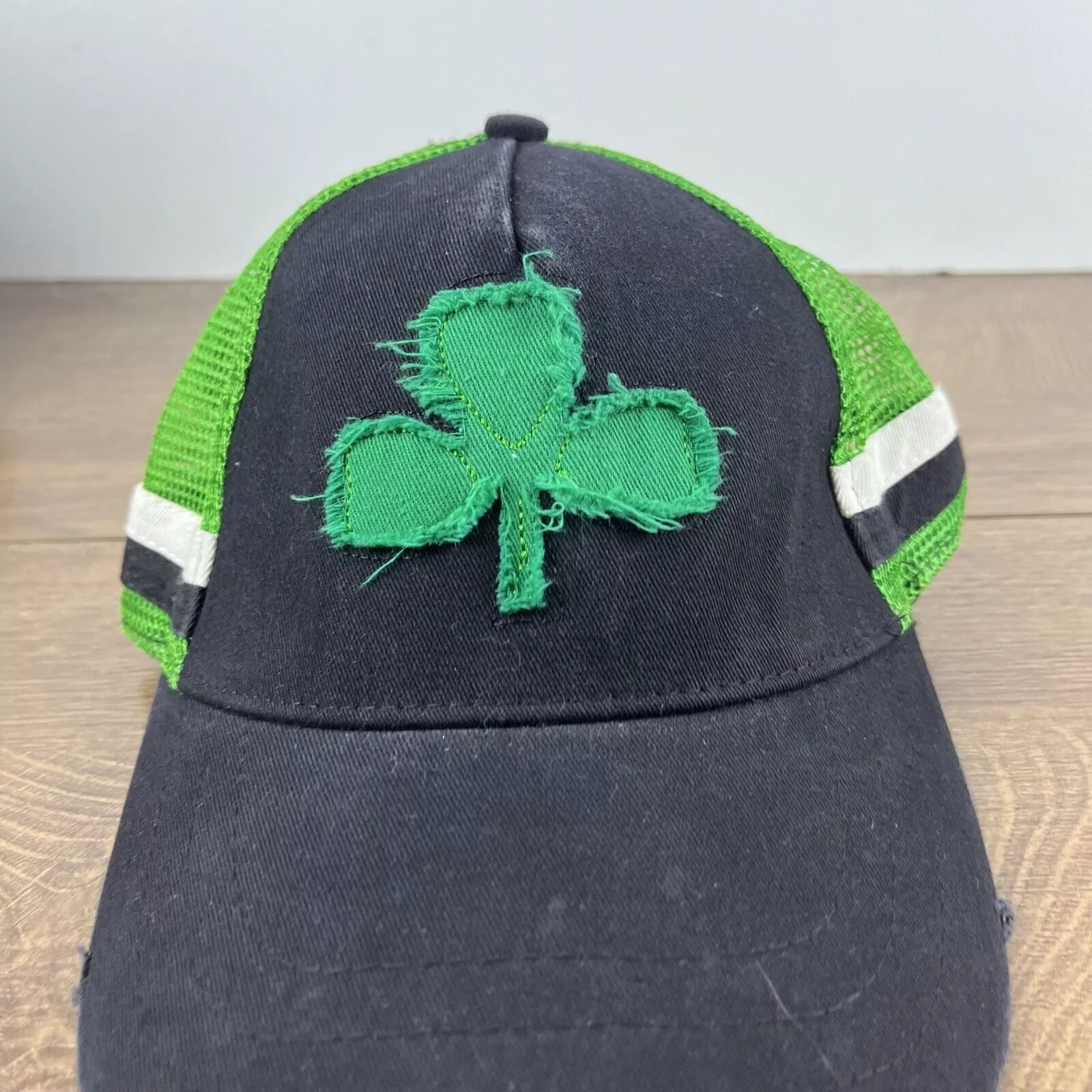 Other Hats Other Clover Hat Lucky Clover Irish Hat Black Cap Adjustable Hat B