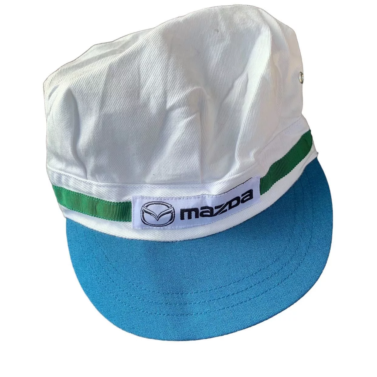 Other Hats Other Mazda White Vintage