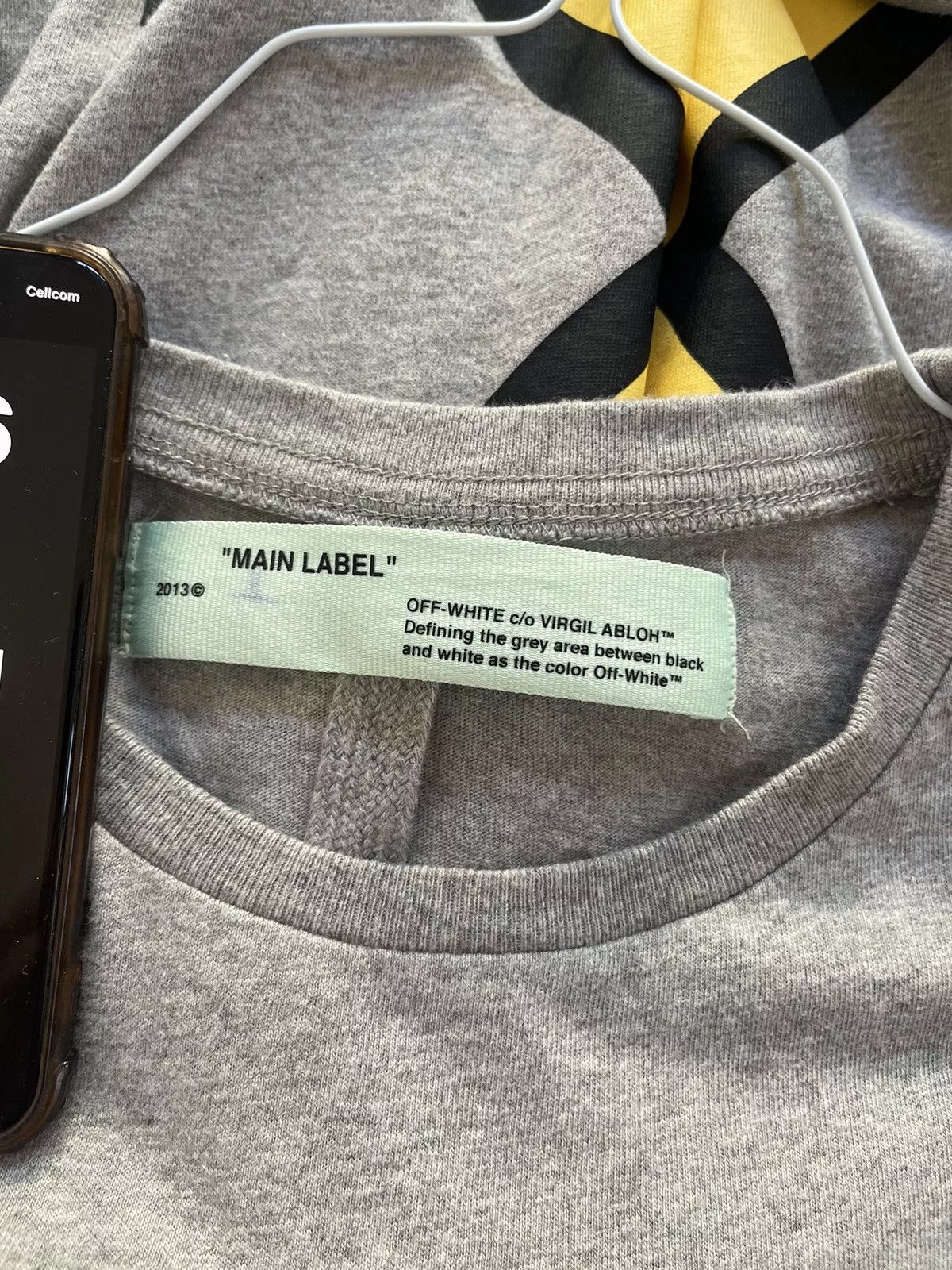Off-White Short Sleeve T Shirts Off-White Off white marker Arrows TEE Gray