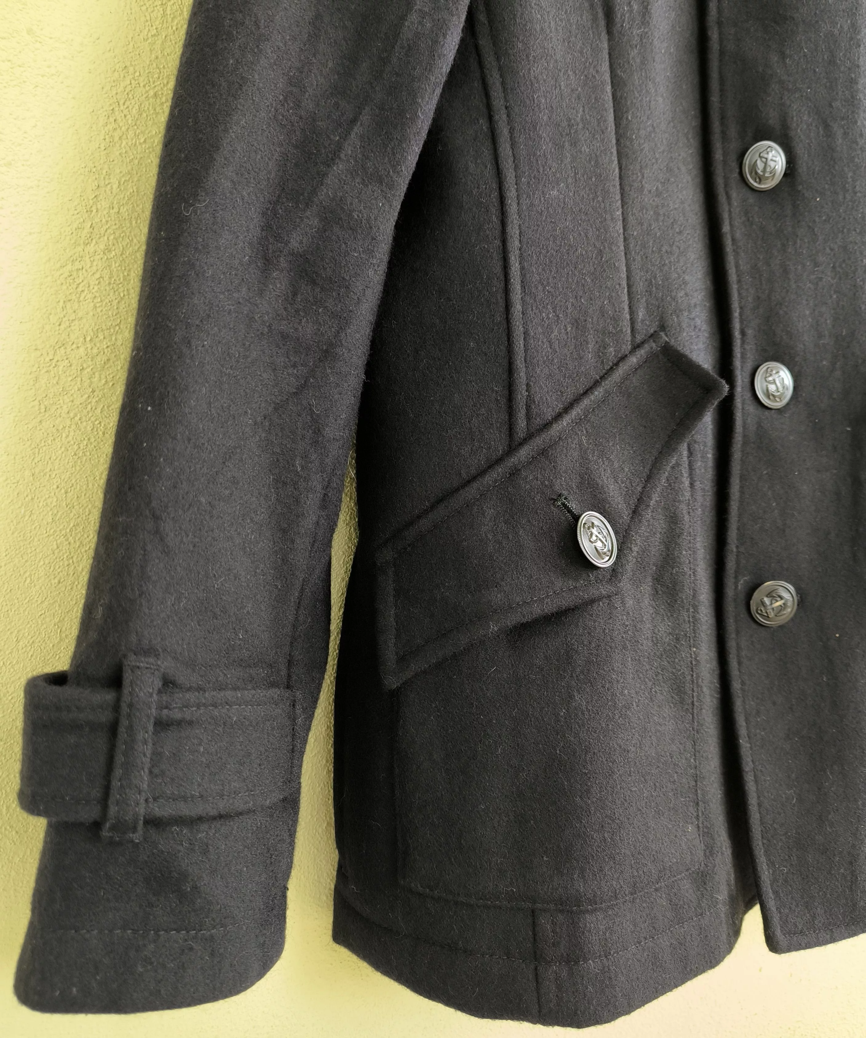 PPFM Heavy Coats PPFM high neck overcoat Black
