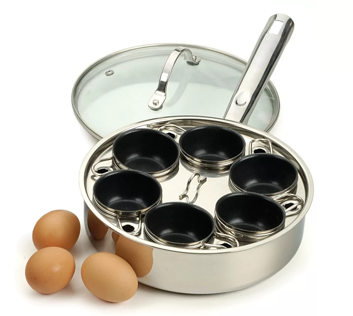 6 Set Egg Poaching Pan