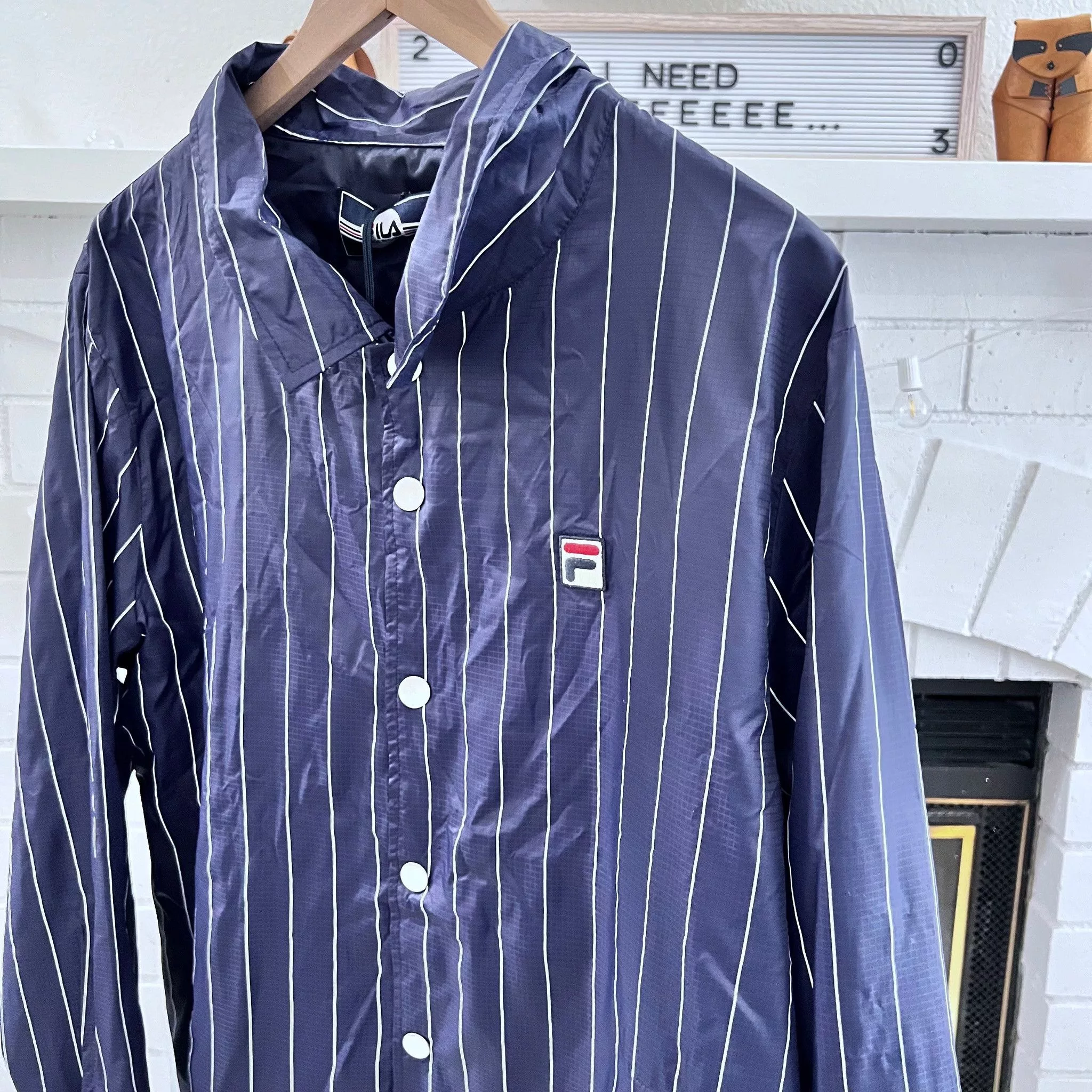 Fila Light Jackets Fila Stripe Logo Coach Jacket Multi
