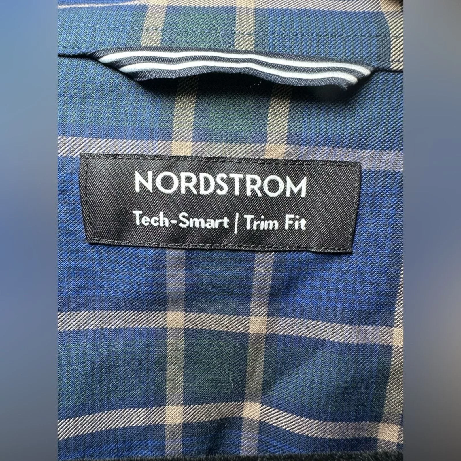 Nordstrom Shirts Button Ups NWT Nordstrom Tech Smart Trim Fit Stretch Shirt Men’s Sz 2XL Blue