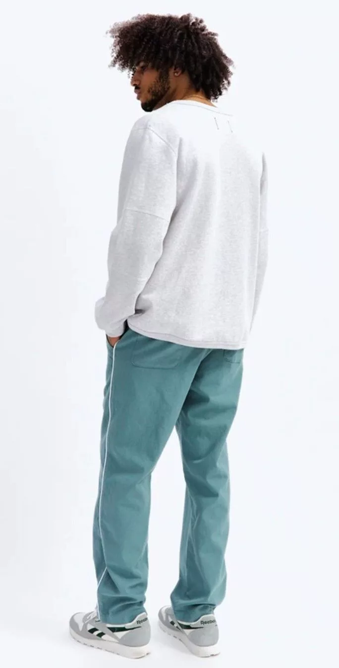 Reigning Champ Sweatpants Joggers Reigning Champ Piped Twill Rugby Pant Blue