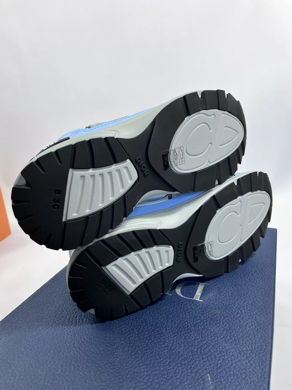 Dior Low Top Sneakers Dior B30 UNC BLUE CD RUNNER SNEAKERS