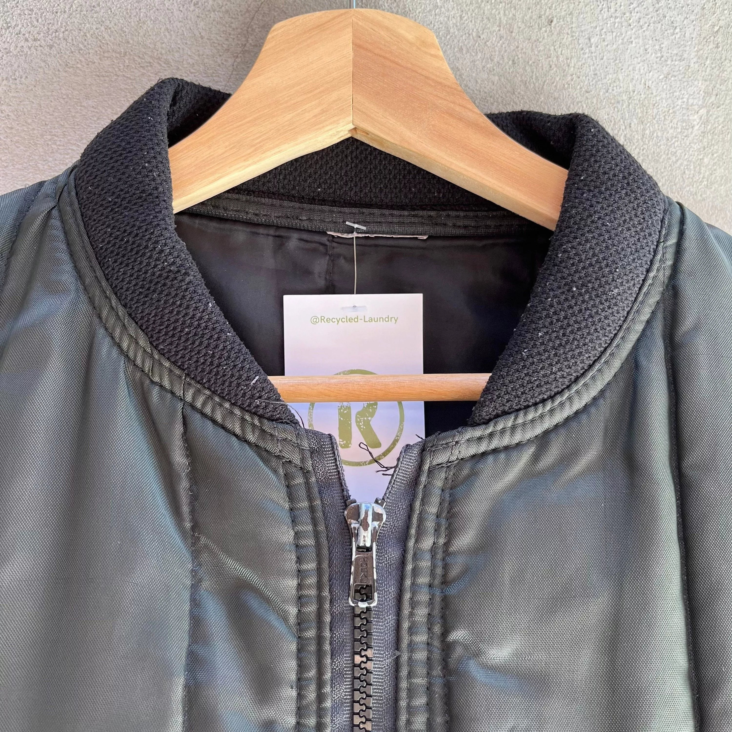 Vintage Light Jackets 80's Vintage Quilted Jacket Black