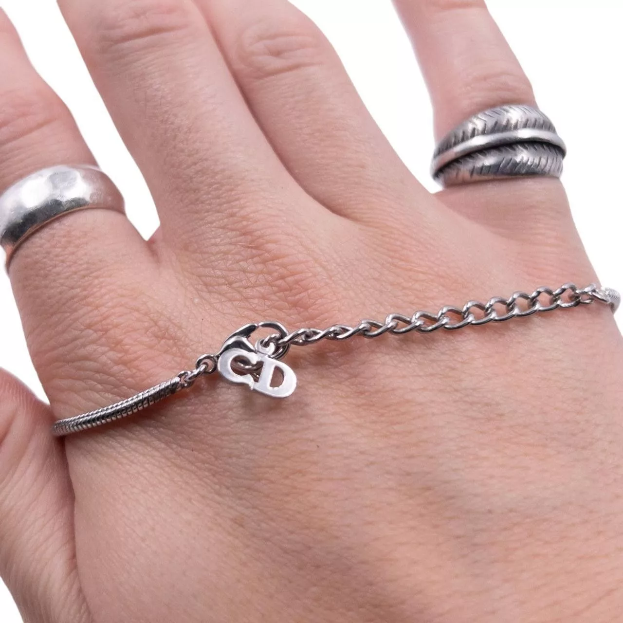 Dior Bracelets Vintage Dior Silver Charm Bracelet