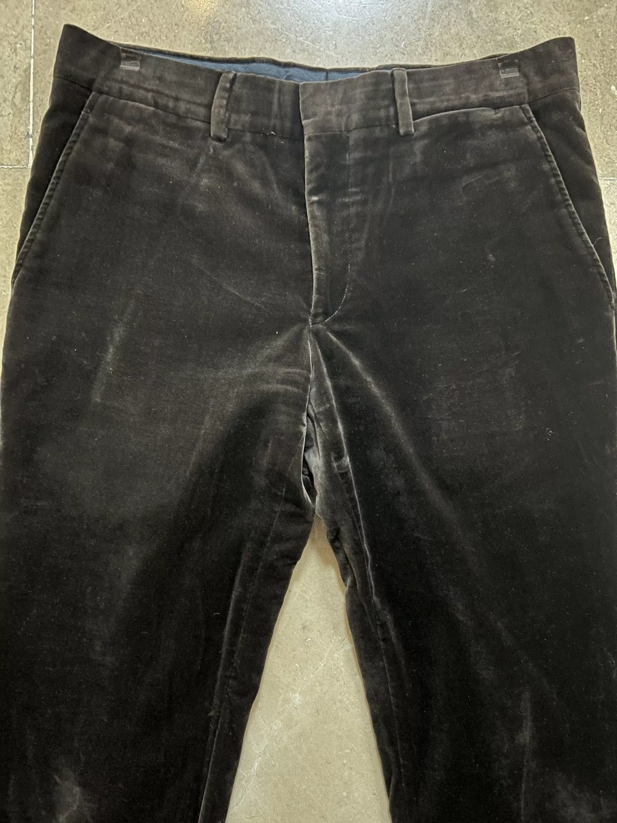 Hermes Casual Pants Hermes velvet trousers Brown