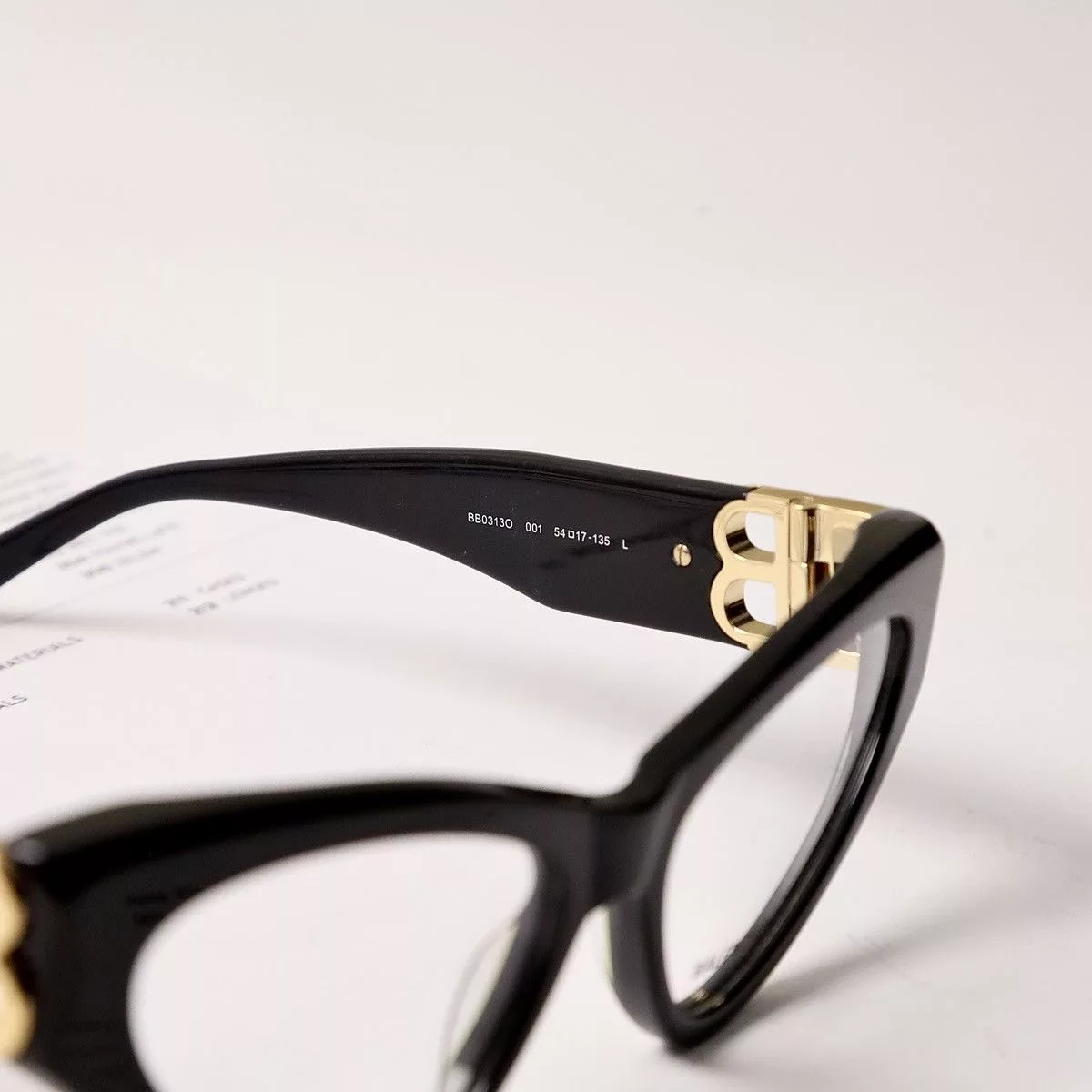 Balenciaga Glasses BALENCIAGA BB0313O GLASSES Black